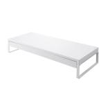 リヒトラブ 机上台　引出し付（幅５９０ｍｍ）白　材質：スチール　組立式（工具付き） A7338-0