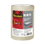 スリーエム ジャパン 透明梱包用テープ 軽量用 48mm×50m 3巻パック 309-3PN