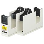 ショッピングコクヨ コクヨ KOKUYO テープカッター「カルカット」 スチール 2連タイプ ライトグレー T-SM110NLM グリーン購入法適応