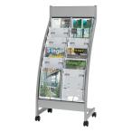 ◎エヌケイ パンフレットスタンド PSL-C206-W 2列6段 ◆代引き不可・時間指定不可(平日9-17時配送のみ)◆　●お得な10パックセット