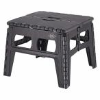 不二貿易 折りたたみテーブル 幅48cm 高さ37cm ブラック 耐荷重50kg 86086