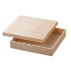 ショッピング重箱 J-kitchens 重箱 1段 木製 樅製尺0正角白木 お重箱 30.0cm x 30.0cm x 7.8cm 日本製