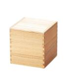 J-kitchens 御節重箱 日本製 木製 白木塗タモ50三段重 内朱 （1組) 15.1cm 正月