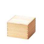 ショッピング重箱 J-kitchens 御節重箱 日本製 木製 白木塗タモ50二段重 内朱 （1組) 15.1cm おせち