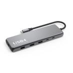 USB C ハブ iPhone15対応 USB4対応 Portable 