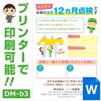 DM-b3w установленный срок осмотр. извещение DM изготовление файл (PowerPoint версия ) 12 месяцев осмотр открытка дизайн Direct mail .. tool 