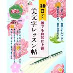 30日で誰でも自然に上達 美文字レッスン帖 (ブティック・ムックno.1483)