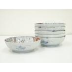 ys7229113;  古伊万里　染錦草花絵なます皿６客【道】