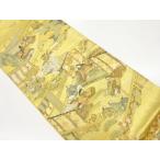 ys7505894;  本金二重箔源氏物語絵図模様織出し袋帯【着】