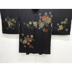 ys7528627; трещина карточка для автографов, стихов, пожеланий . цветок узор ткань .. лаковый один .. перо тканый [ Taisho роман ][ надеты ]