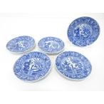 ショッピング古 ys7613550;  古伊万里　芙蓉手　花鳥文　五寸皿　5客揃【道】