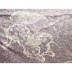 ys7625032; Tang лев узор плечо обратная сторона подлинный грязь Ooshima эпонж мужской перо тканый [ античный ][ надеты ]