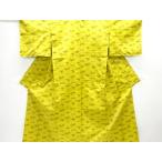 ys7663963;  本場琉球絣　手織り紬単衣着物(材料)【アンティーク】【着】