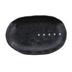  стол одежда East японская посуда полька-дот эллипс тарелка чёрный ( точка Monotone серии ) салат тарелка средняя тарелка кекс тарелка 