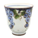  волна . видеть . удача . обжиг в печи цветная роспись виноград горячая вода .( большой ) синий 02-432