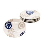  Mino . легкий брать тарелка диаметр примерно 14cm 5 шт. комплект renkon сделано в Японии 507-06