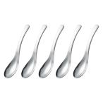 Desirable китайский астрагал ложка 5 шт. комплект нержавеющая сталь посудомоечная машина соответствует еда .... карри кастрюля .. китайский фарфоровая пиала ( маленький размер (3.4×14cm))