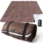 JIMENCE（ジーメンス） レジャーシート 厚手 テントマット 防水 インナーシート アルミ蒸着 収納袋付き 200×200cm ブラウン