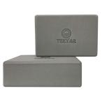 TEEYAR йога блок 2 шт. комплект 3 размер 23 x 15 x 7.4/7.6cm высокая плотность кроме того, большой 23 x 15 x 10cm средний плотность 