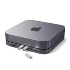 Satechi USB C ハブ - Type-C アルミニウム スタンド & ハブ - USB-C データポート、Micro/SD カードリー