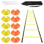  No-brand товар лестница &amp; цветные конусы комплект тренировка сопутствующие товары собственный . тренировка салон / уличный foot Work тренировка футбол наземный высокая мощность складной упаковочный пакет имеется 