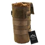 TAILOR JAPAN折り畳み 水筒ポーチ ペットボトルポーチ ドリンクホルダー ペットボトルホルダー モールシステム 防水1000D ブラウ