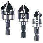 皿取り錐ドリル カウンターシンク 面取りビット 座ぐり バリ取り 六角軸 面取りカッター 皿取錐 下穴錐 六角軸ドリルビット ドリルビット 電動