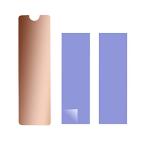 M.2 теплоотвод LAP верх,m2 pcie NVMe теплоотвод медь, силикон термический накладка имеется,M.2 2280 SSD для 