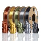 Ultra Silk+ PLA フィラメント 5 色セットTINMORRY3dプリンタ用造形材料 3dプリンター フィラメント 1.75mm 合