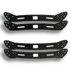 TAGATORON スライドダンパー用カーボンフロントワイドステー2枚 + リヤワイドステー2枚（2mm）セット