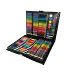 ショッピング色鉛筆 スーパーメガアートセット 168ピース お絵描き 知育 クレヨン 絵具 ペン パステル 色鉛筆 大容量 ブルー H26.5×W33.5×D3cm