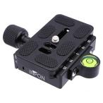 【互換品】 INPON 60mmクイックリリースクランプ+70mmクイックリリースプレートセット アルカスイス互換 三脚