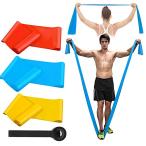 フィットネスバンド エクササイズバンド WRei ループバンド トレーニング チューブ ヨガバンド レジスタンスバンド 色別強度別3本セットヨガ