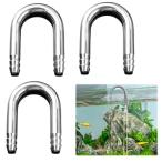 Doyime аквариум адаптор аквариум U type труба 3 шт. комплект камера адаптер шланг коннектор нержавеющая сталь CO2 практическое использование аквариум рыба подключение для 