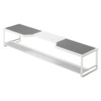 ショッピング排気口カバー Plate コンロ奥ラック プレート 排気口カバー付き 75cmコンロ用 ホワイト