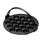 デリッシュ・ライフ 鉄鋳物たこ焼き器１９穴・ツル付 ※ガス火専用
