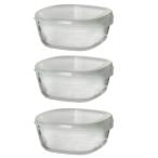 耐熱ガラス製保存容器・角600 3個セ�