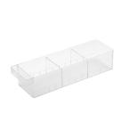 tower 冷蔵庫中収納ケース タワー 仕切り付 ホワイト