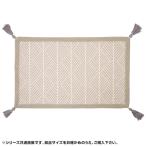 インド綿ボンディングマット クラック 約90×185cm ホワイト 270061547