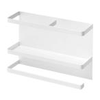 訳あり 外箱汚れ品 売り切れ御免 tower マグネットキッチンペーパー＆ラップホルダー タワー  ホワイト