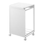 訳あり 外箱汚れ品 売り切れ御免 tower 蓋付き目隠し分別ダストワゴン タワー 2分別 ホワイト