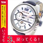 腕時計 メンズ腕時計 ポリス POLICE 腕時計 メンズ PL15403JS-04 クォーツ シルバー ネイビー ステンレス(ケース) レザー(ベルト)