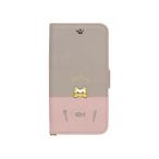 ショッピングiphone6 ケース sakana to neko iPhone8/7/6s/6専用手帳型スマホケース Bタイプ iP7-DISH02 ピンクグレー