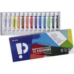 ニッカー絵具 ファン・ポスターカラー 12色セット FPN13