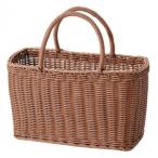 萬洋(まんよう) 樹脂湯かご 角・茶 9