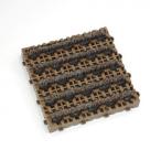 ナイロンブラッシュ 152×152mm 茶 MR0970727