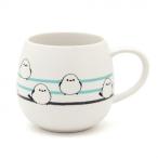 三郷陶器 シマエナガ マグカップ(しましま) 6832-11
