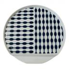 和紋 波佐見焼 すだれ IM 半月プレート 06206028