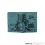 PEANUTS Snoopy F кожа JC паспорт покрытие голубой 