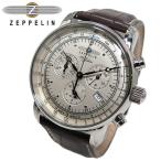 ショッピング記念 ツェッペリン ZEPPELIN 100周年記念 クオーツ メンズ クロノ 腕時計 7680-1 アイボリー